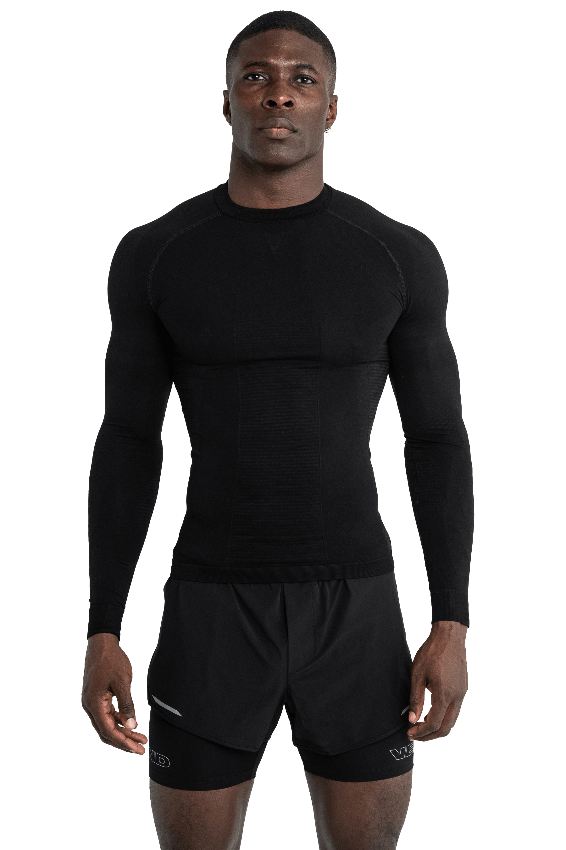 טי שירט שרוול ארוך SEAMLESS - Black