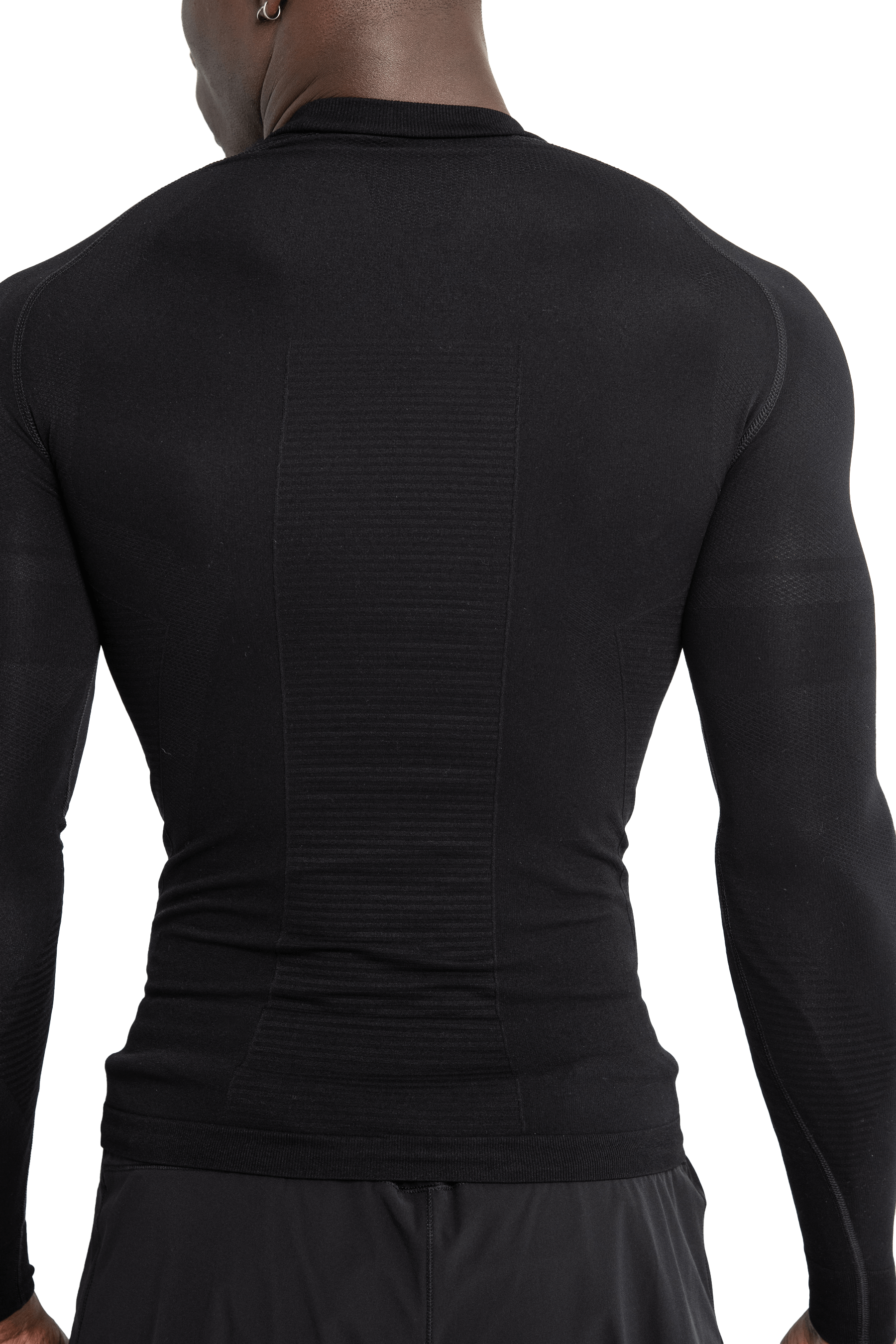 טי שירט שרוול ארוך SEAMLESS - Black
