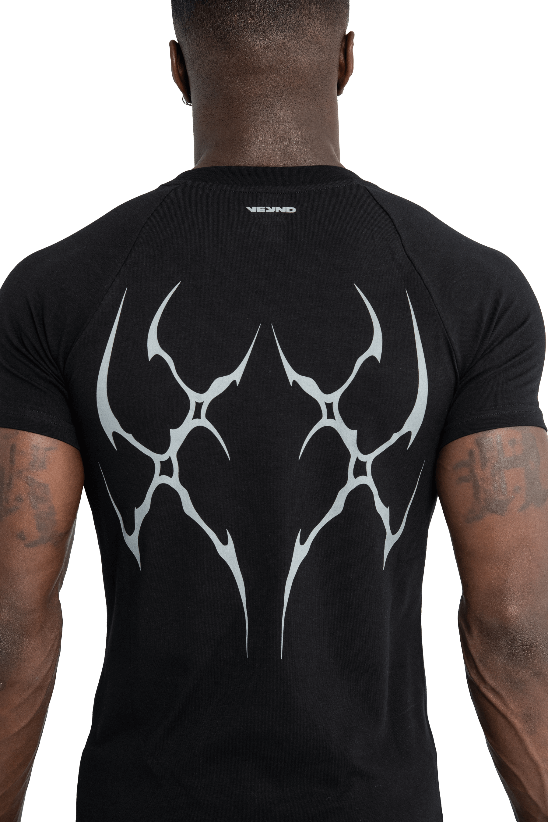טי שירט GRAY VEINS GRAPHIC - Black