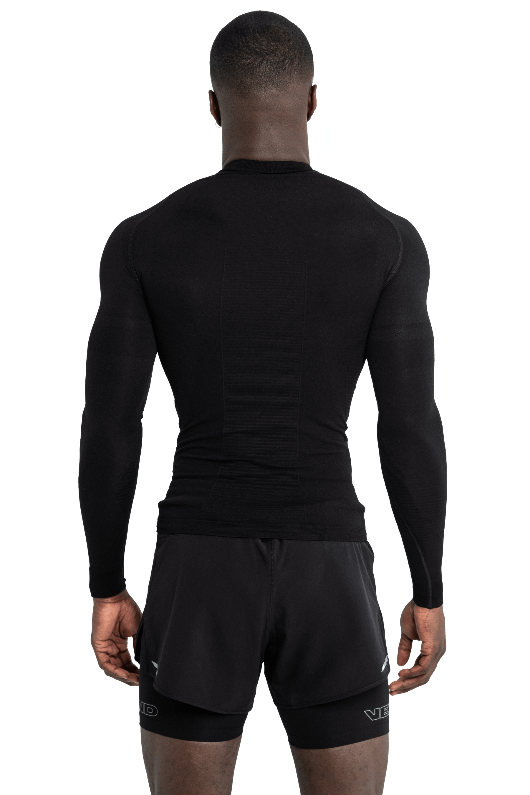 טי שירט שרוול ארוך SEAMLESS - Black