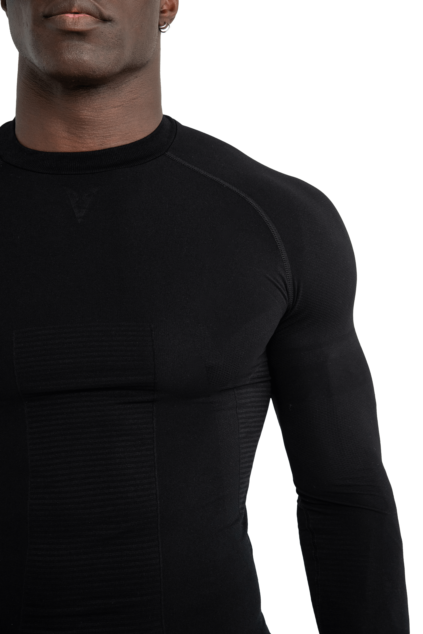 טי שירט שרוול ארוך SEAMLESS - Black