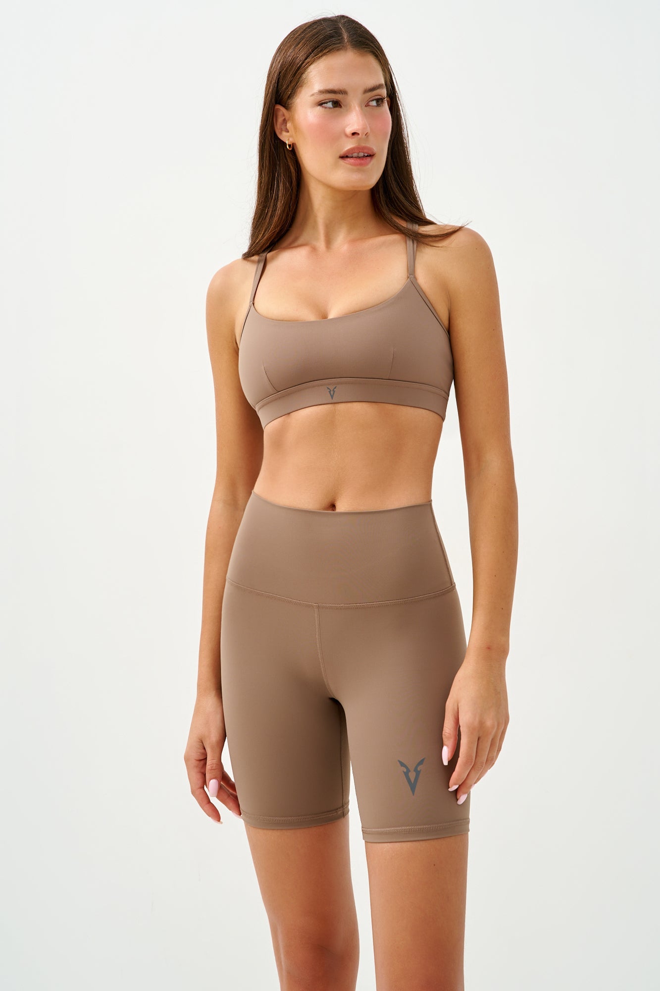 חזיית ספורט STRAPPY - Tan
