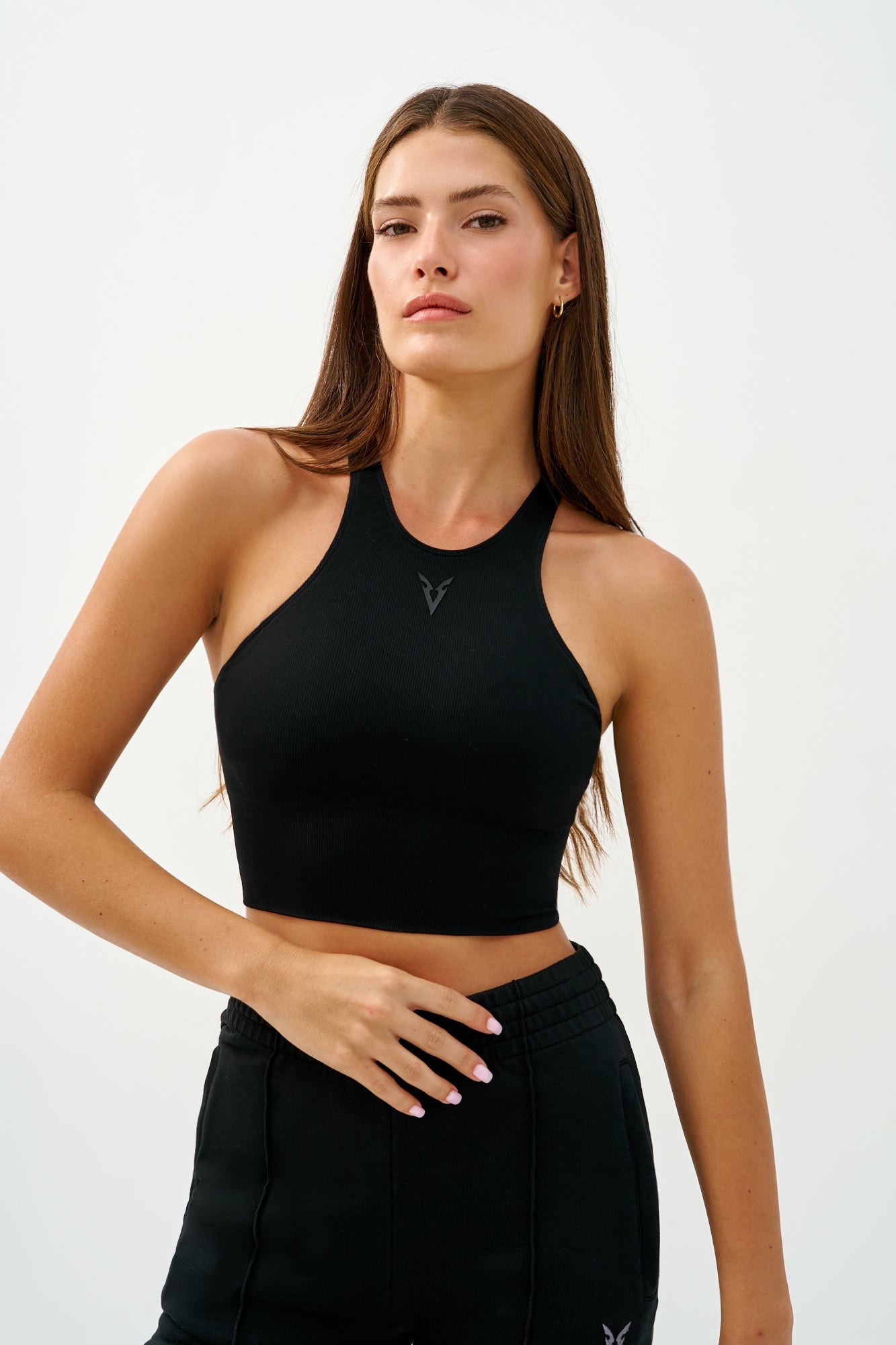 חזיית ספורט ULTRA LONG SEAMLESS - Black