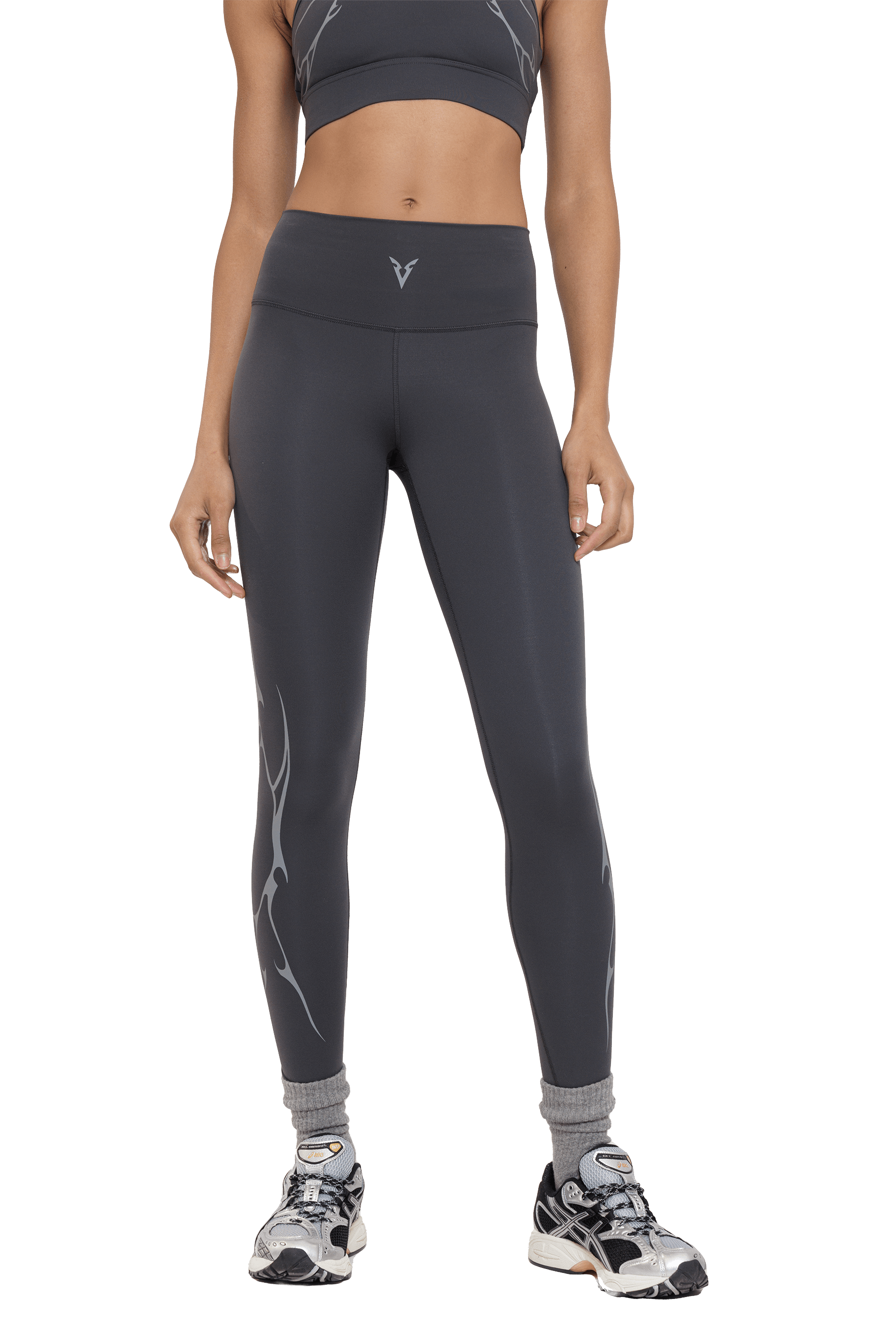 טייץ GRAY VEINS GRAPHIC - GRAY