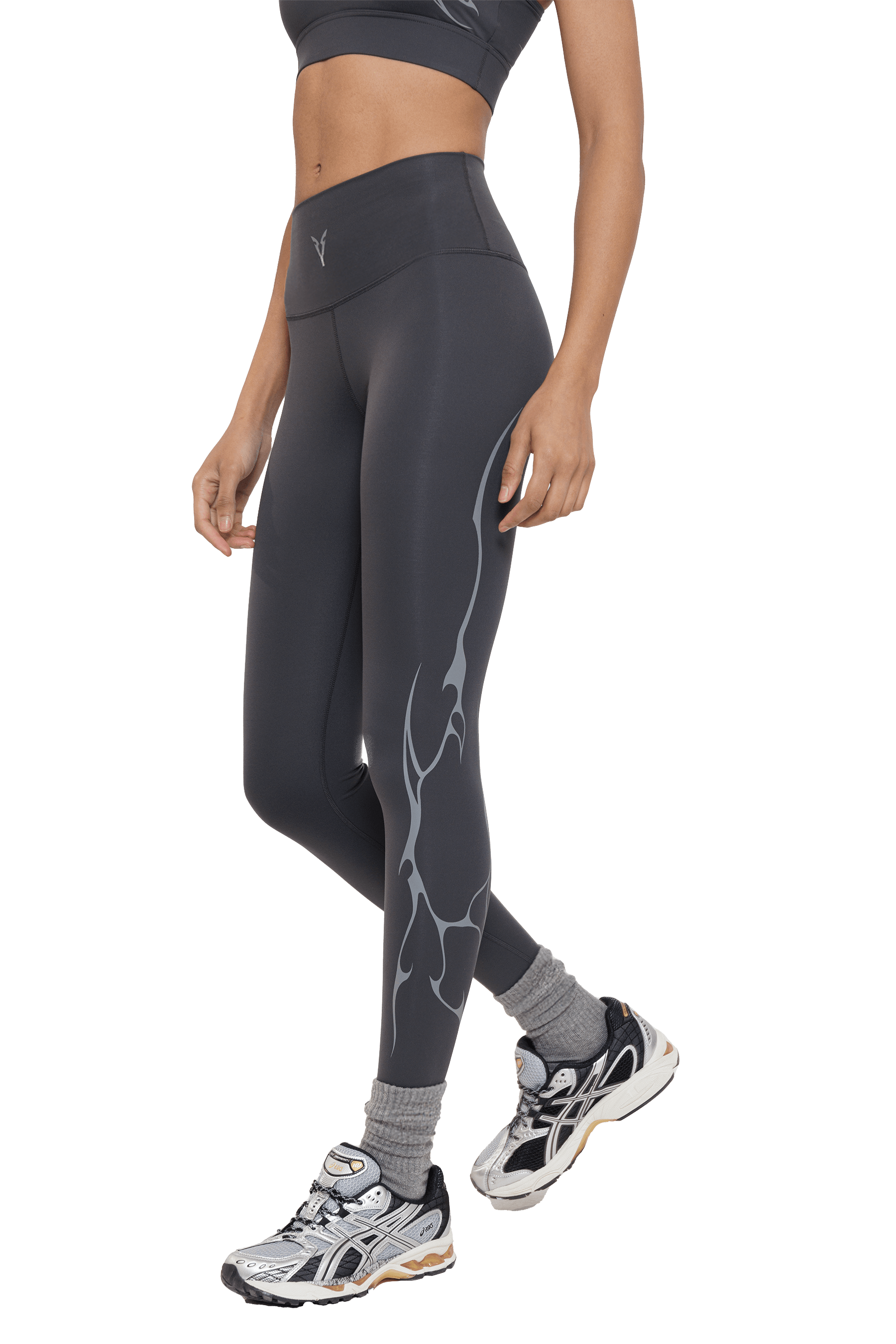 טייץ GRAY VEINS GRAPHIC - GRAY