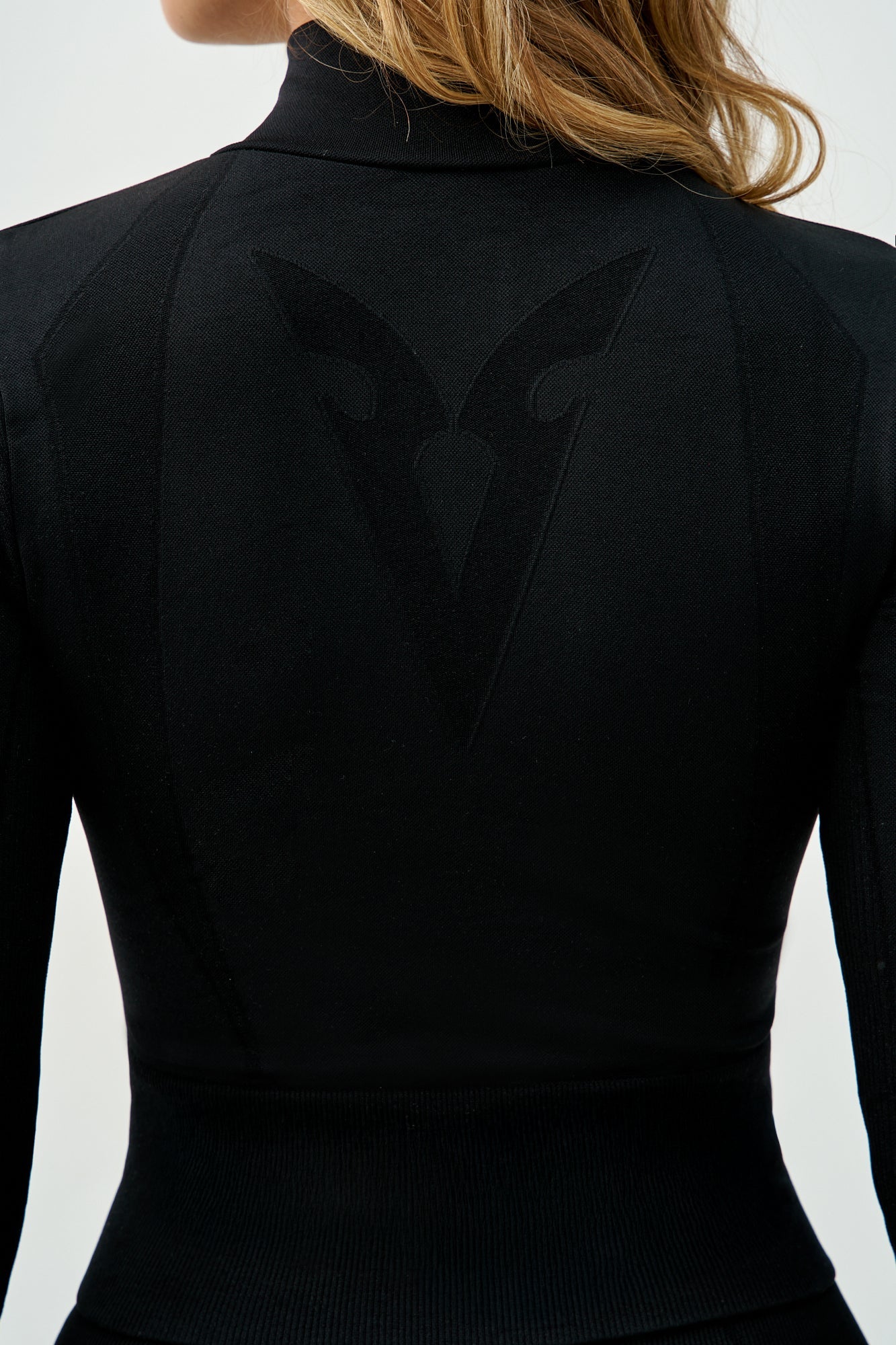 CROPPED JACKET SEAMLESS - Black