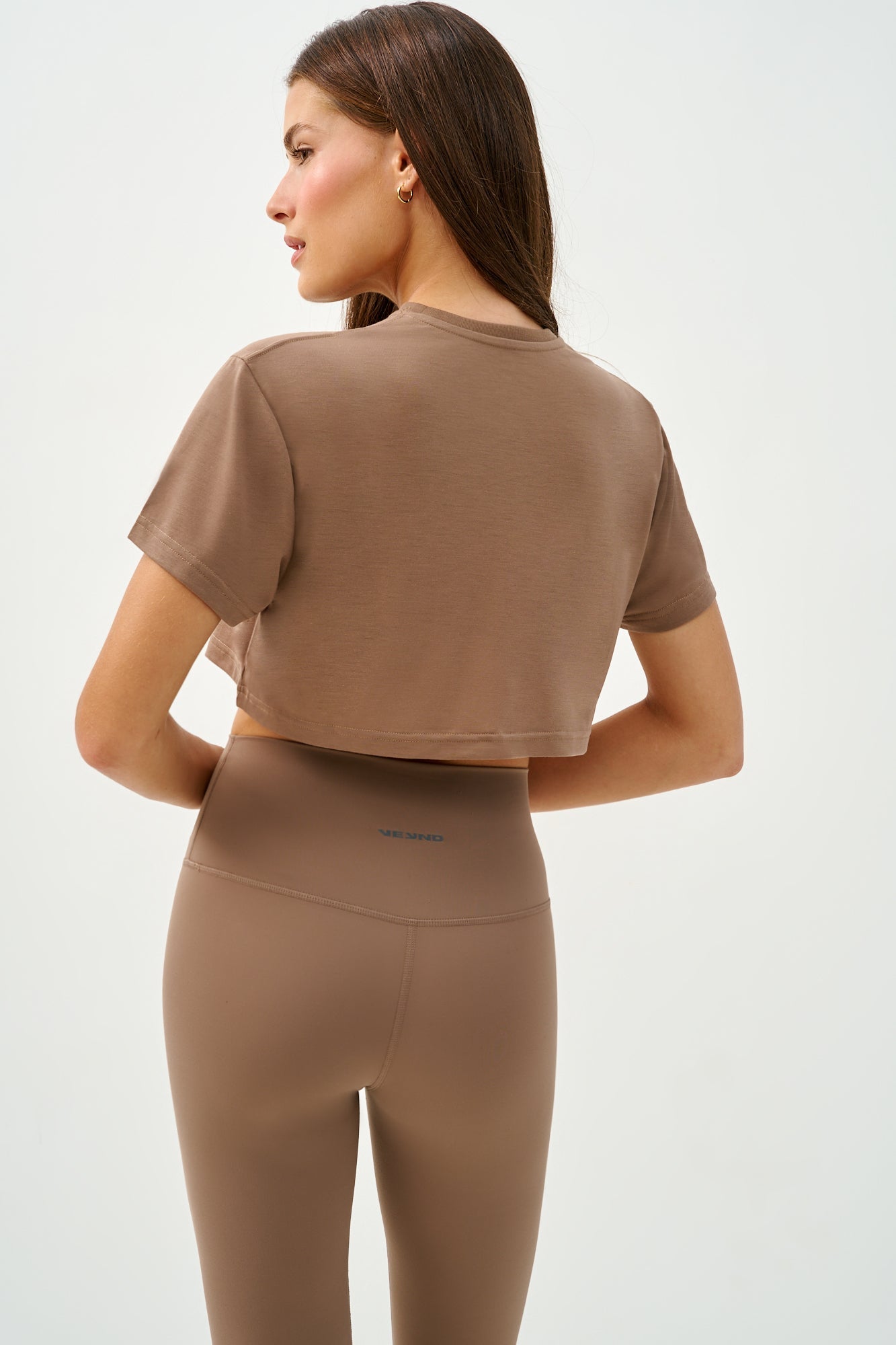 טי שירט גזרת בוקסי - Tan