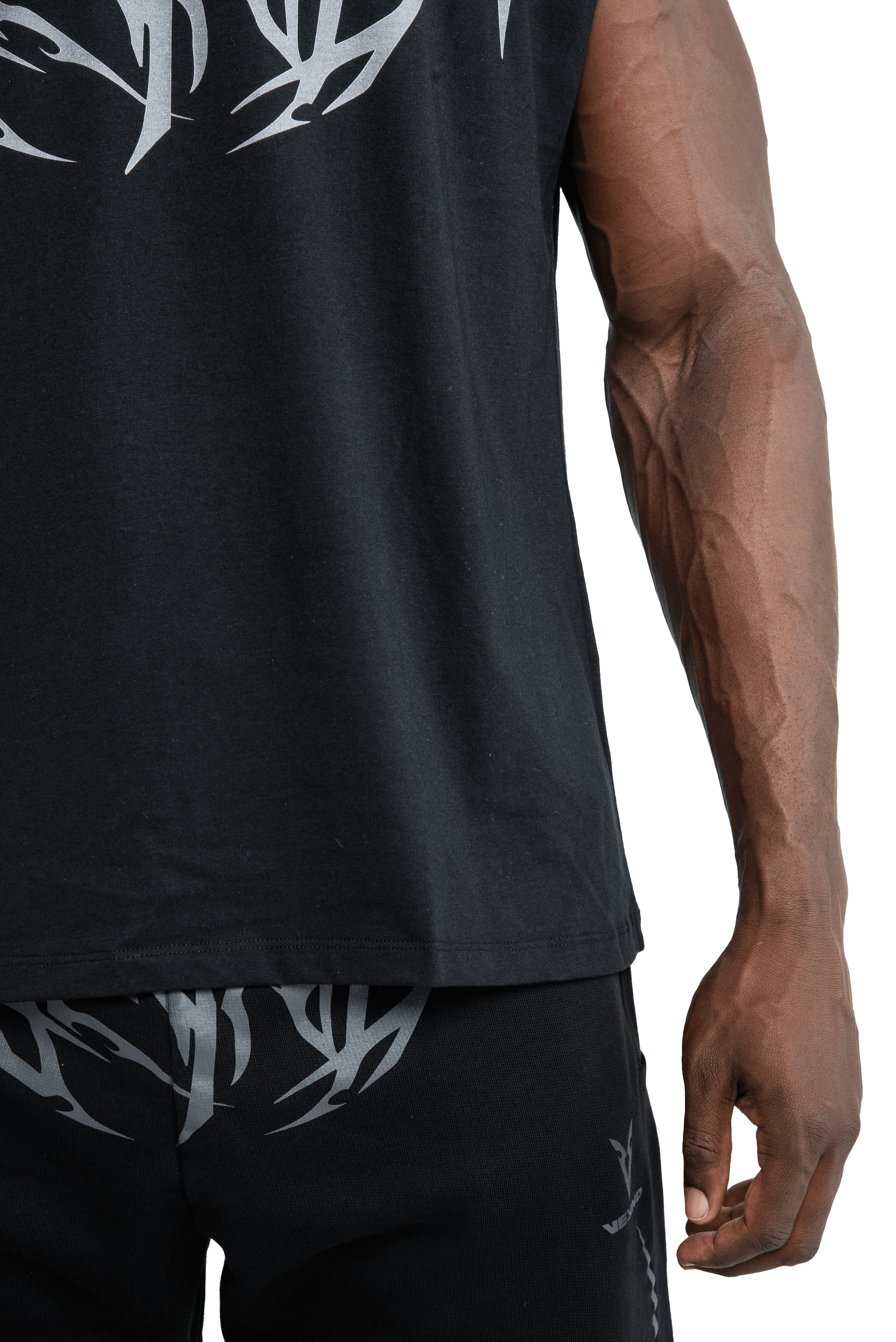 גופייה GRAY VEINS GRAPHIC- Black